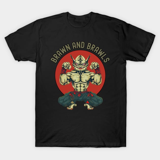 Goblin bodybuilder Mythical creature or Fantasy animal Gnome lover T-Shirt by Japanese Fever